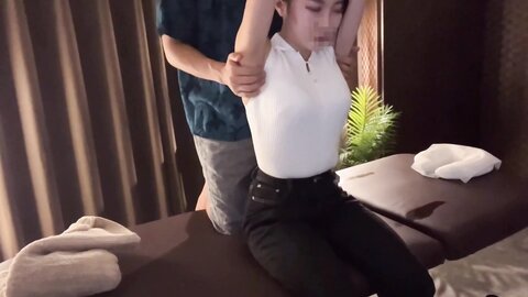 Horny Japanese Teen Had Hot Real Oil Massage With Sex Surprise