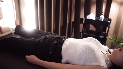 Horny Japanese Teen Had Hot Real Oil Massage With Sex Surprise