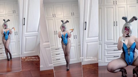 [Cosplay] 贝贝琪Becky 三色兔女郎 [24P16V-233MB] (9)