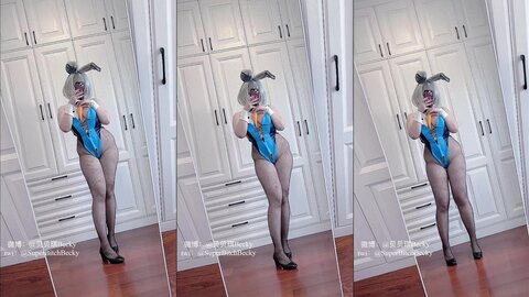 [Cosplay] 贝贝琪Becky 三色兔女郎 [24P16V-233MB] (10)