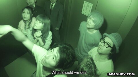 Asian  Closed Room Elevator Gangbang  Scene 1 95