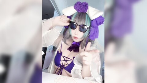 [Cosplay] 贞子蜜桃 碧蓝航线 柴郡泳装 [60P1V-1.19GB]