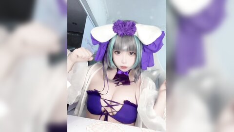 [Cosplay] 贞子蜜桃 碧蓝航线 柴郡泳装 [60P1V-1.19GB]
