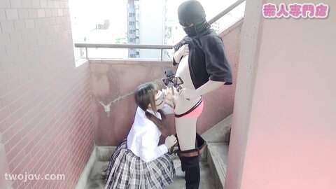 4823153 [Part Two]****zynxzjo* Raw Fucking and Creampie in the Emergency Stairwell with a Granny-Style Landmine Type