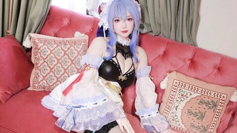 [Cosplay] 雪晴Astra 原神 甘雨女仆 [31P1V-763MB]