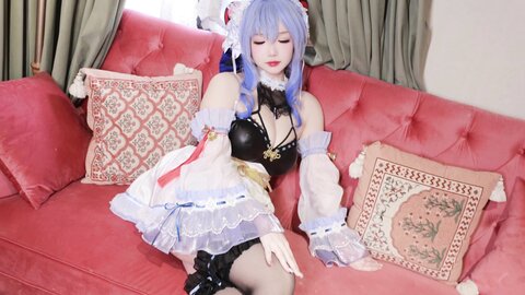 [Cosplay] 雪晴Astra 原神 甘雨女仆 [31P1V-763MB]