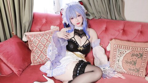 [Cosplay] 雪晴Astra 原神 甘雨女仆 [31P1V-763MB]