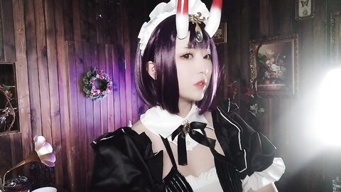 [Cosplay] 小容仔咕咕咕w 酒吞童子女仆 [46P1V-308MB]