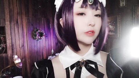 [Cosplay] 小容仔咕咕咕w 酒吞童子女仆 [46P1V-308MB]