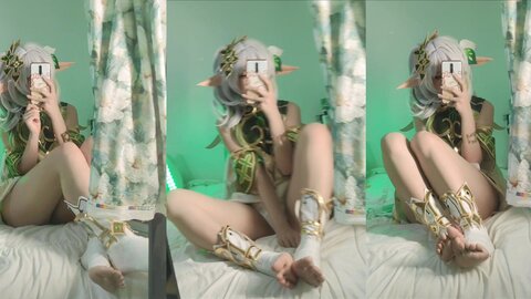 [Cosplay] 洛桑w伊梓 小草神 [29P3V-111MB] (2)