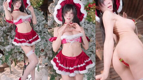 [Cosplay] Yiko湿润兔 2025年12月作品 魔法圣诞星 [128P2V-2.41GB] (2)