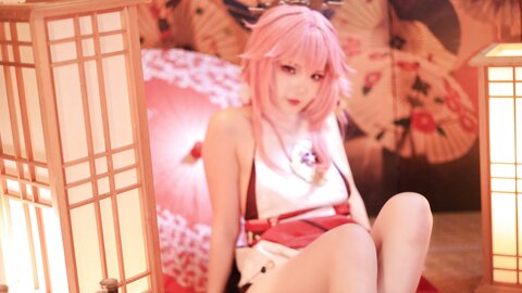 [Cosplay] 雪晴Astra 原神 八重神子 [60P2V-1.67GB] (2)