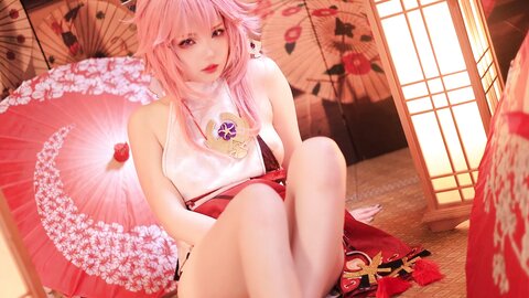 [Cosplay] 雪晴Astra 原神 八重神子 [60P2V-1.67GB] (2)