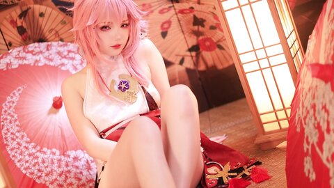 [Cosplay] 雪晴Astra 原神 八重神子 [60P2V-1.67GB] (2)