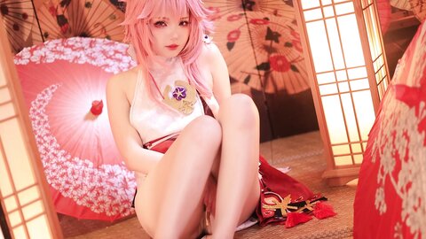 [Cosplay] 雪晴Astra 原神 八重神子 [60P2V-1.67GB] (2)