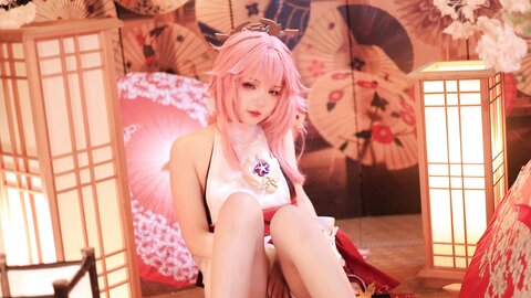 [Cosplay] 雪晴Astra 原神 八重神子 [60P2V-1.67GB] (2)