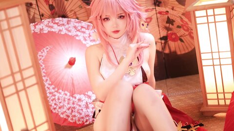 [Cosplay] 雪晴Astra 原神 八重神子 [60P2V-1.67GB] (2)