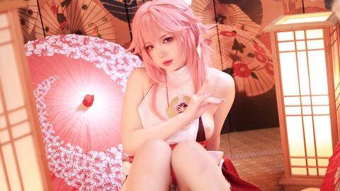 [Cosplay] 雪晴Astra 原神 八重神子 [60P2V-1.67GB] (2)