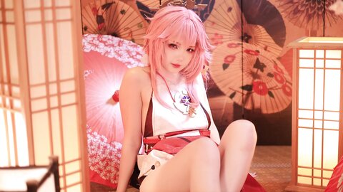 [Cosplay] 雪晴Astra 原神 八重神子 [60P2V-1.67GB] (2)