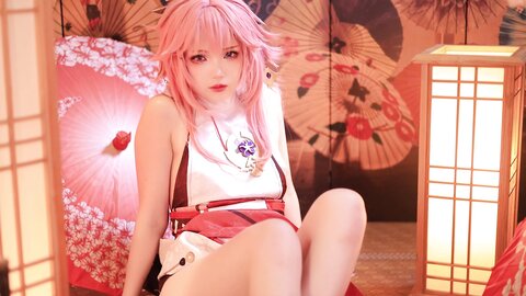 [Cosplay] 雪晴Astra 原神 八重神子 [60P2V-1.67GB] (2)