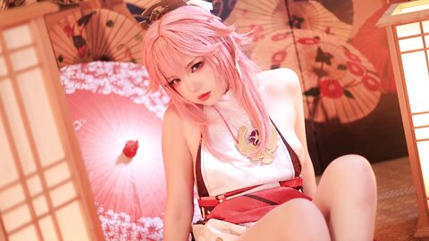 [Cosplay] 雪晴Astra 原神 八重神子 [60P2V-1.67GB] (2)