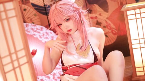 [Cosplay] 雪晴Astra 原神 八重神子 [60P2V-1.67GB] (2)