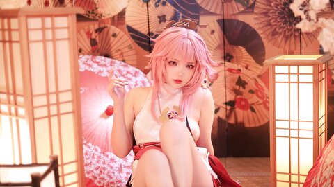 [Cosplay] 雪晴Astra 原神 八重神子 [60P2V-1.67GB] (2)
