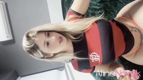 Busty Blonde Gives Her Tight Pink Ass But First Uses A Butt Plug For Tr
