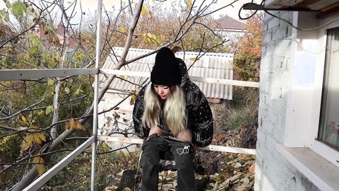 Stepsister Pissing From The Balcony