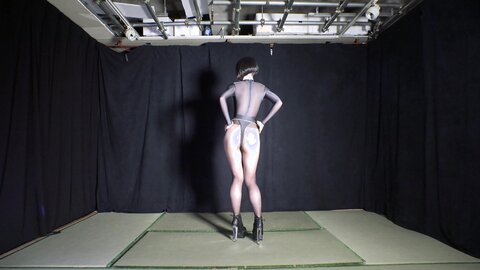 Japansubgirl Transparent Leotard And Pantyhose Strip