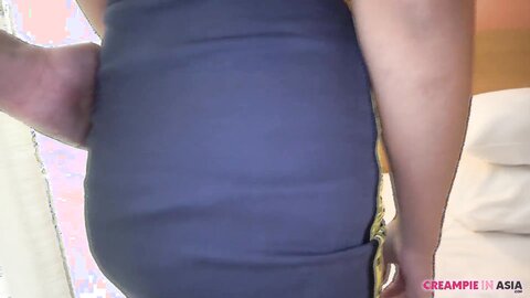 Nice White Spunk Dripping From Young Thai Woman