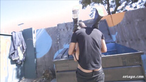Xokittysaya Upskirt Fuck By The Dumpster