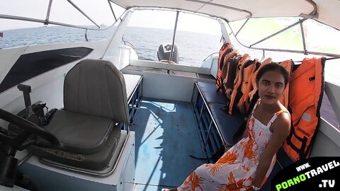 Sexy Asian Girl On The Boat