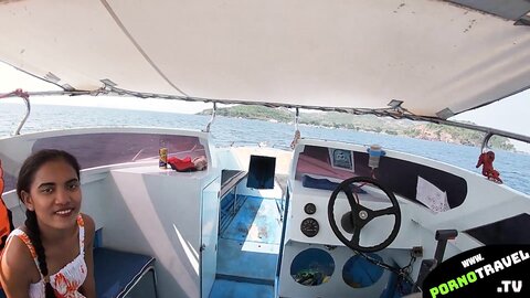 Sexy Asian Girl On The Boat