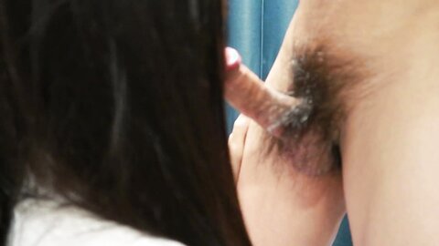 Thai Student With Red Lipstick Sucks Big Dick