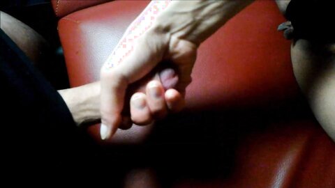 Asian Slut Jerks Me Off On The Massage Table And I Cum On Her Little Pu