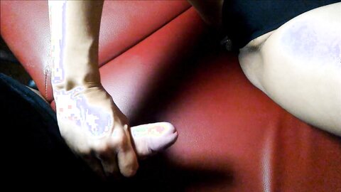 Asian Slut Jerks Me Off On The Massage Table And I Cum On Her Little Pu