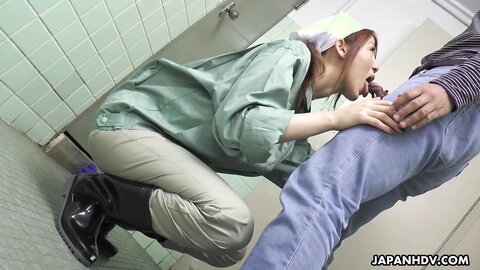 Japanese Cleaner Maki Koizumi Sucks Dick Uncensored