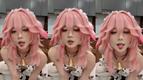 [Cosplay] PoppaChan - Yae Miko Cow (5)