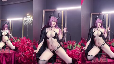 [Cosplay] Natsuko夏夏子 碧蓝航线 德文郡魅魔 [90P6V-1.05GB] (3)