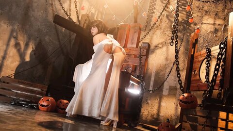 [Cosplay] 柒柒要乖哦 幽灵娘 [87P2V-1.66GB]