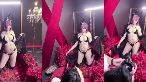 [Cosplay] Natsuko夏夏子 碧蓝航线 德文郡魅魔 [90P6V-1.05GB] (4)