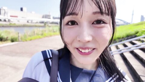 MUDR-359 Newcomer, A Beautiful Girl In School Uniform With A Sense Of Transparency, Translucent White Ski...