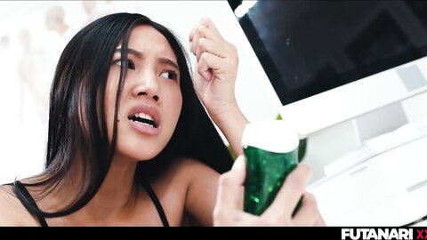 May Thai Takes Futa Pills Brown Asian Pinay Thai Grows Futanari Cock R