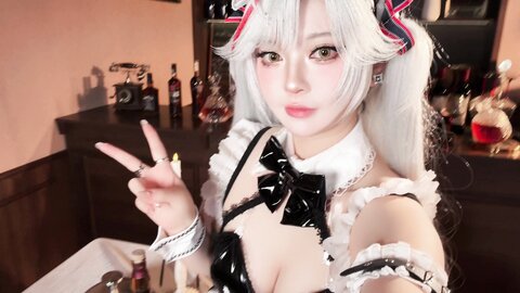 [Cosplay] 半半子 欧根亲王Bunny [62P7V-762MB] (5)