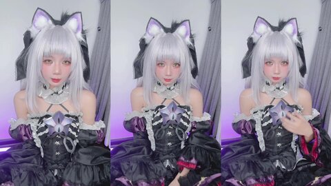 [Cosplay] PoppaChan - Murasaki Shion Dress (Vtuber)[88P10V-1.11GB] (10)