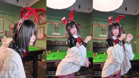 [Cosplay] UmekoJ - Rouge Unluckky Rabbit NIKKE[72P6V-1.46GB]