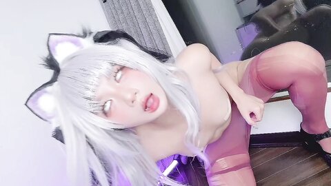 [Cosplay] PoppaChan - Murasaki Shion Dress (Vtuber)[88P10V-1.11GB] (2)