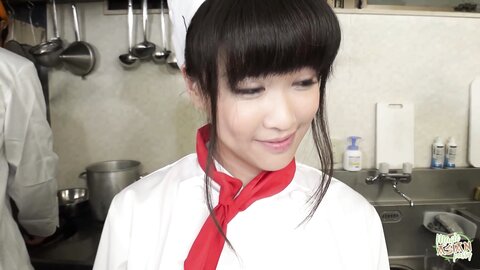 Chef And Restaurant Manager Discipline The Asian Cook By Making Her Squ
