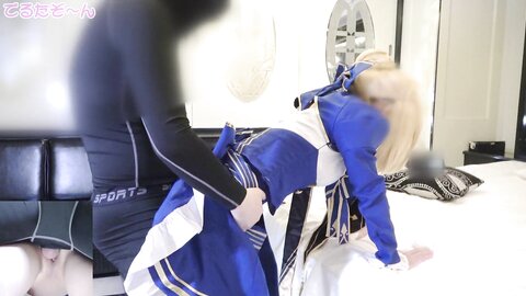 4851326 Divine Style! **p**zsnsoqz Slim yet an E-cup? The model did FGO`s beautiful Saber body (Collapse Star Rail collaboration)! Plenty of creampie insemination sex edition